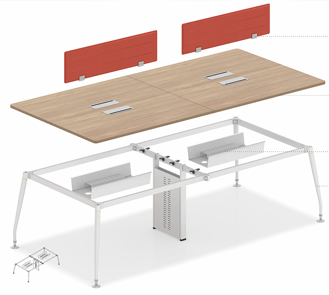 钢木结构办公桌的优势